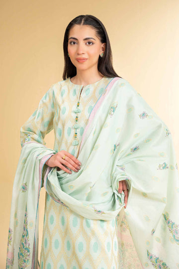 Nishat Linen 3 Piece - Digital Printed Embroidered Suit - 42501629 Online Shopping